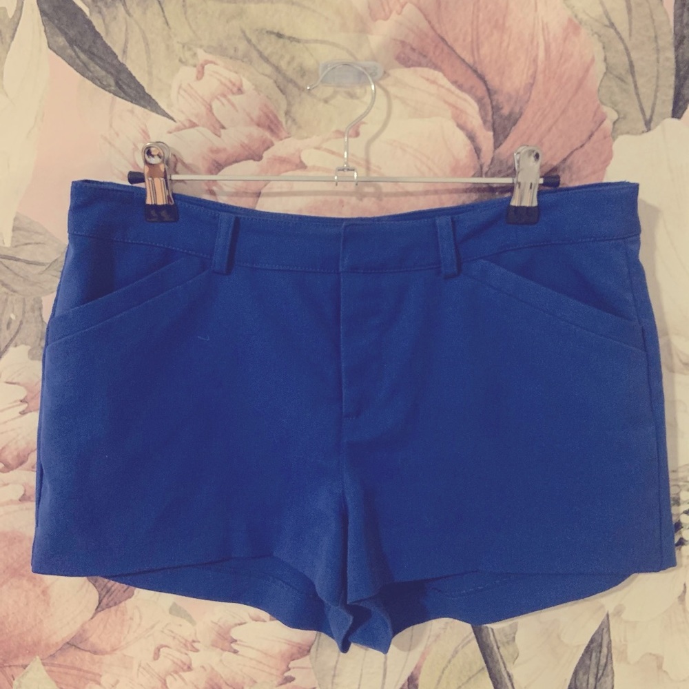 Royal blue shorts